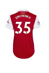 Fotbalové Dres Arsenal Oleksandr Zinchenko #35 Dámské Domácí Oblečení 2022-23 Krátký Rukáv